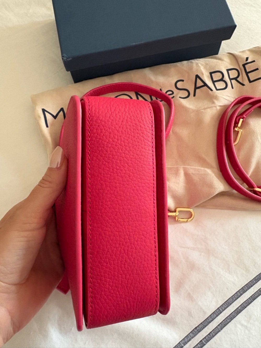 Maison de Sabre mini Leather Crossbody Bag - Picture 6 of 7
